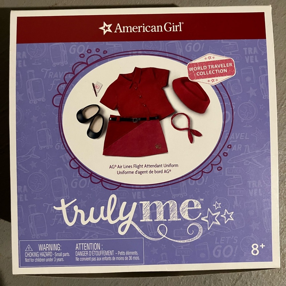 NEW American Girl Truly Me flight attendant outfit for 18” dolls